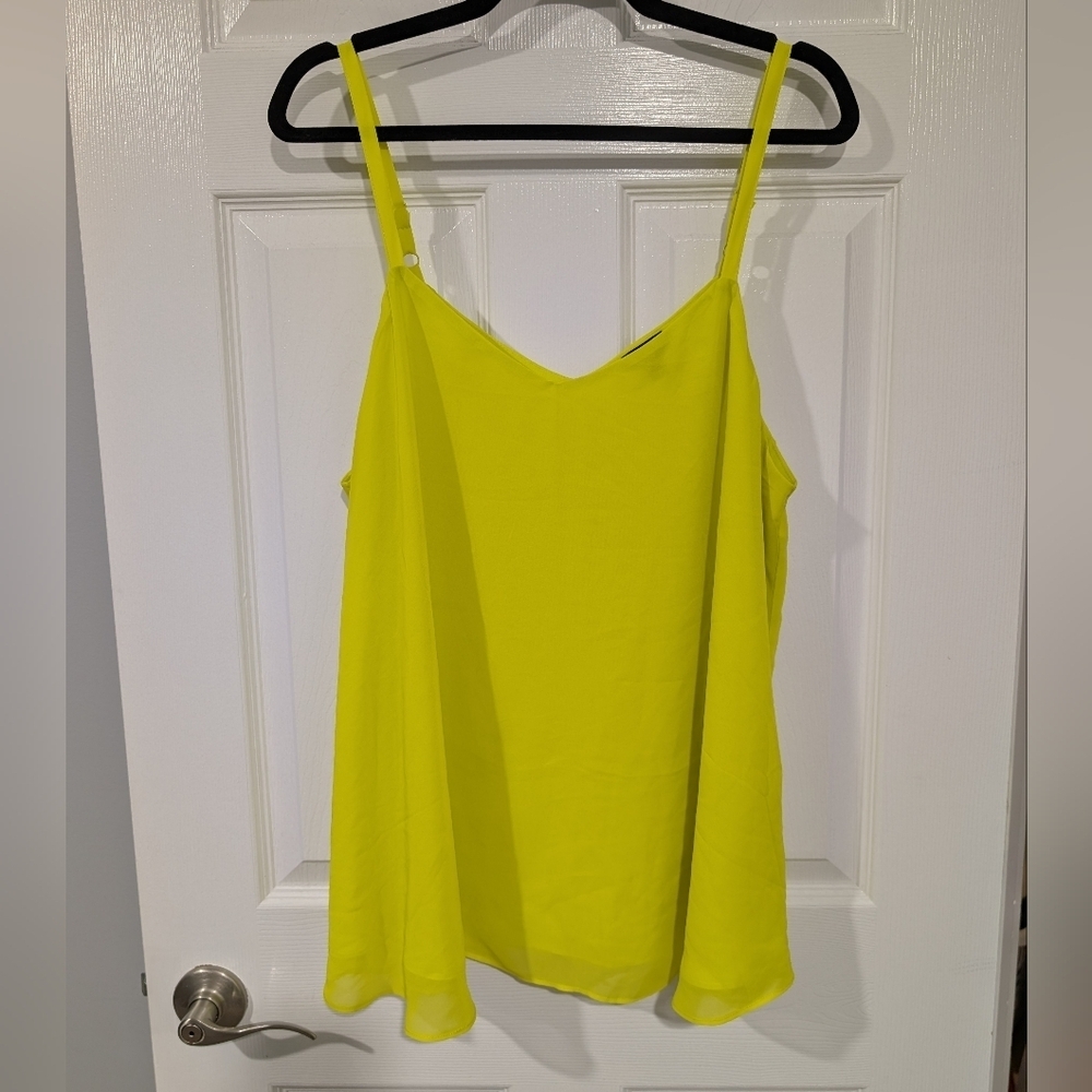 Torrid Yellow/Green Color Sophie Swing Cami in Size 1 (14/16)